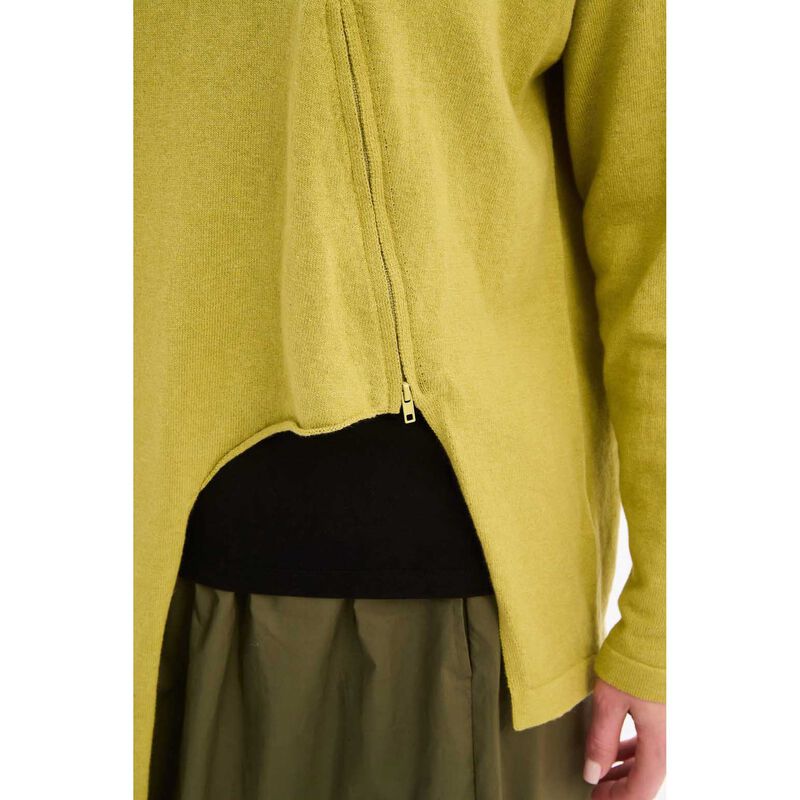 TIRELLI Asymmetric Zip Detail Knit image number 2